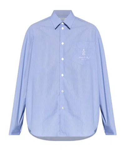 Sporty And Rich Long Sleeve Shirt In Blue