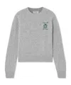Sporty And Rich Long Sleeve Sweater In Grey