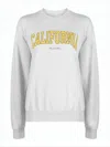 Sporty And Rich Long-sleeve Sweatshirt With Bold California Graphic In White