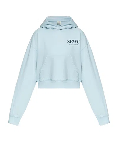 Sporty And Rich Long-sleeved Sweater In Blue
