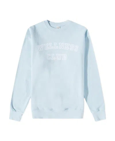 Sporty And Rich Long-sleeved Sweater In Blue