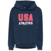 Sporty And Rich Long-sleeved Sweater In Blue
