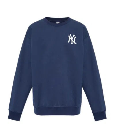 Sporty And Rich Sporty & Rich Logo Crewneck Sweater In Navy