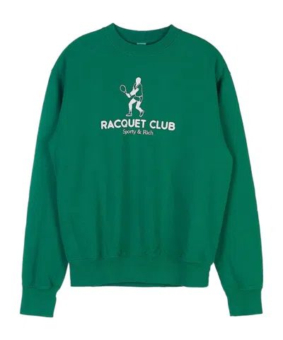 Sporty And Rich Long-sleeved Sweater In Green