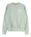 Sporty And Rich Long-sleeved Sweater In Sage/white