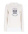 Sporty And Rich Long-sleeved Sweater In White