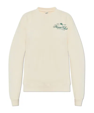 Sporty And Rich Long-sleeved Sweater In White
