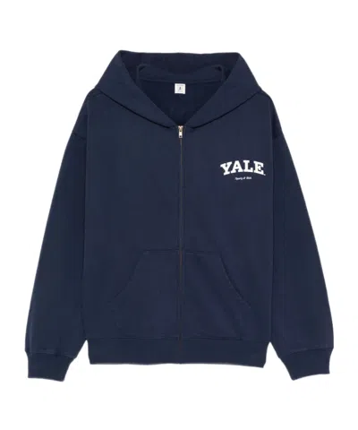 Sporty And Rich Long-sleeved Sweatshirt In Blue