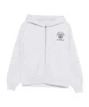 Sporty And Rich California Emblem Zip-up Hoodie In Gray