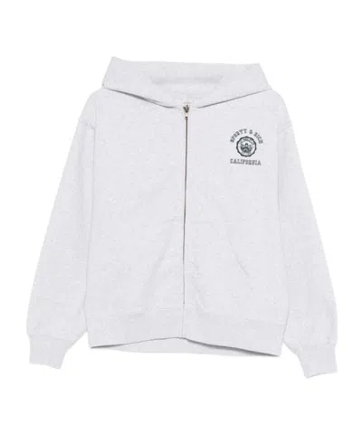 Sporty And Rich Long-sleeved Sweatshirt In Gray