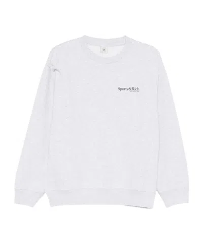 Sporty And Rich Long-sleeved Sweatshirt In White