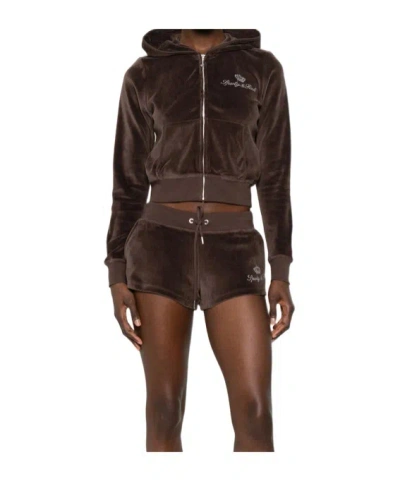 Sporty And Rich Long-sleeve Casual Jacket In Brown