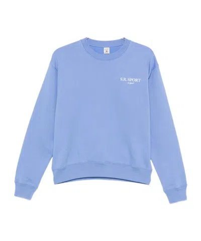 Sporty And Rich Long-sleeve Sweatshirt In Blue