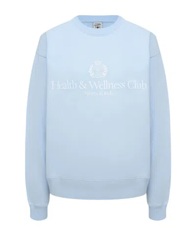 Sporty And Rich Long-sleeved Sweatshirt In Blue