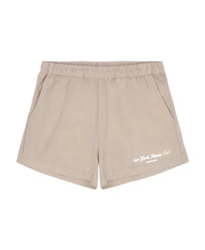 Sporty And Rich Loose Waist Shorts In Nude