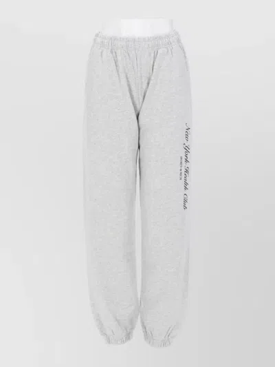 Sporty And Rich Lounge Underwear Set Elastic Waist Cuffs In Gray