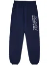 Sporty And Rich Made In Usa Cotton Track Pants In Blue