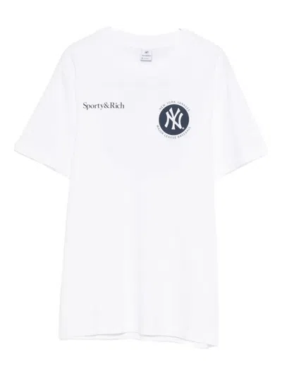 Sporty And Rich Major League Printed T-shirt In White