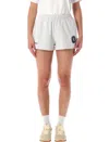 Sporty And Rich Comfortable Shorts With Side Pockets And Slits In Gray