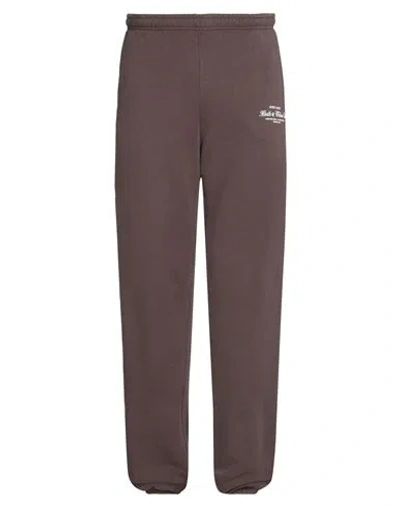 Sporty And Rich Sporty & Rich Man Pants Cocoa Size M Cotton In Brown