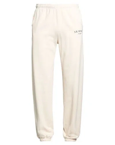 Sporty And Rich Sporty & Rich Man Pants Cream Size M Cotton In White