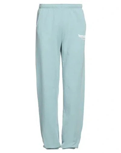 Sporty And Rich Sporty & Rich Man Pants Turquoise Size Xl Cotton In Blue