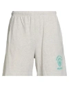 Sporty And Rich Sporty & Rich Man Shorts & Bermuda Shorts Light Grey Size Xl Cotton, Polyester In Gray