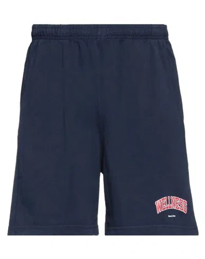 Sporty And Rich Sporty & Rich Man Shorts & Bermuda Shorts Midnight Blue Size L Cotton