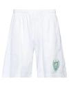 Sporty And Rich Sporty & Rich Man Shorts & Bermuda Shorts White Size S Cotton In White