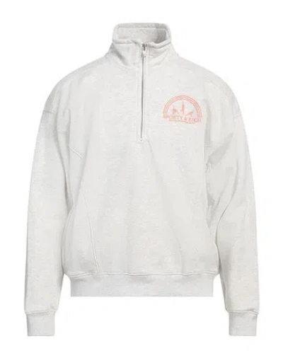 Sporty And Rich Sporty & Rich Man Sweatshirt Light Grey Size L Cotton, Polyester