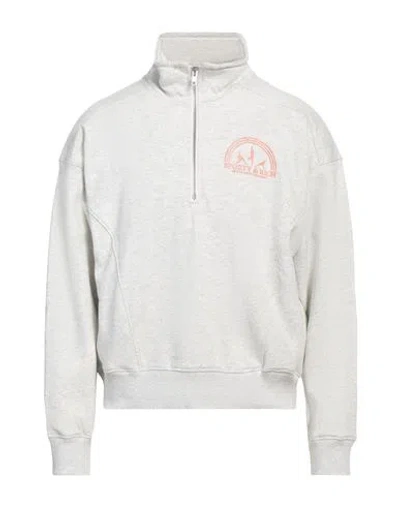 Sporty And Rich Sporty & Rich Man Sweatshirt Light Grey Size Xl Cotton, Polyester