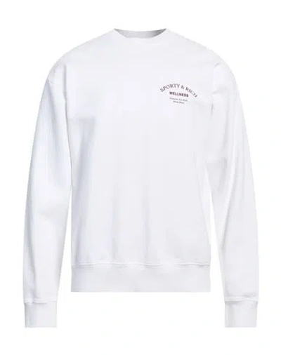 Sporty And Rich Sporty & Rich Man Sweatshirt White Size L Cotton