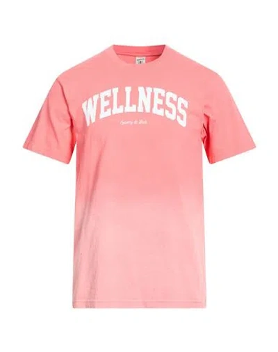 Sporty And Rich Sporty & Rich Man T-shirt Salmon Pink Size L Cotton