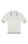 Sporty And Rich Sporty & Rich Mini Cable Polo Top In White