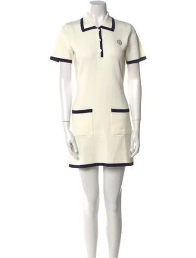 Pre-owned Sporty And Rich Mini Dress In Neutral