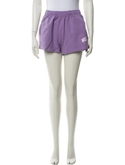 Pre-owned Sporty And Rich Mini Shorts In Purple