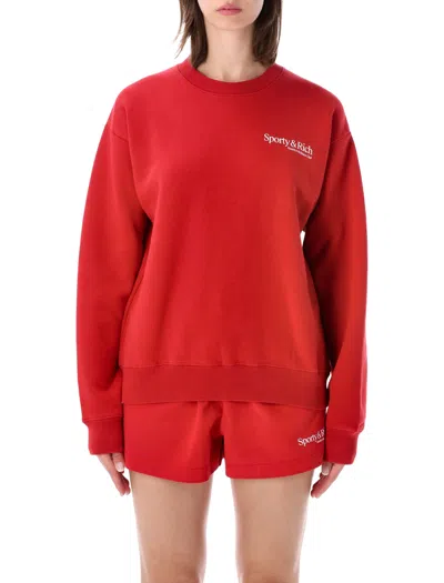 Sporty And Rich Sporty & Rich Mini T-shirt Dress In Ruby White