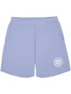 Sporty And Rich Monte Carlo Cotton Track Shorts In Purple