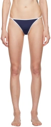 Sporty And Rich Navy Kate Bikini Bottom In Navy