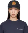 Sporty And Rich Navy 'ny' Crest Cap