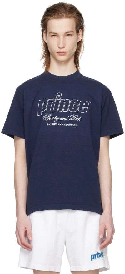 Sporty And Rich Navy Prince Edition Health T-shirt