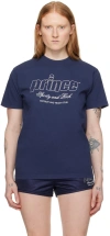 SPORTY AND RICH NAVY PRINCE EDITION T-SHIRT