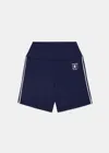 Sporty And Rich Elastic Waist-edge Shorts In Navy White