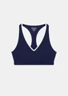 Sporty And Rich V-neck Sports Vest In Navy White