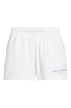 Sporty And Rich Sporty & Rich New York Health Club Disco Graphic Cotton Sweat Shorts