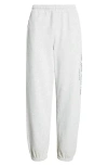 Sporty And Rich Womens Country Brand-print Cotton-blend Jogging Bottoms Heather Gray In Heather Gray