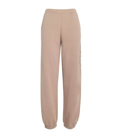 Sporty And Rich New York Health Club Sweatpants In Mink