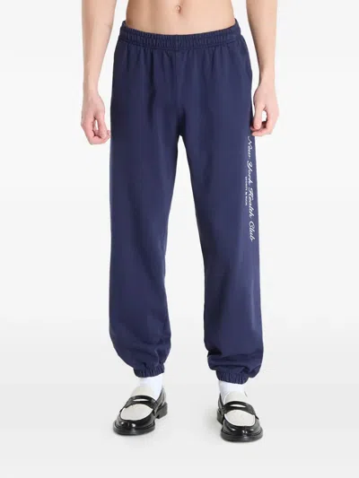 Sporty And Rich New York Health Club Track Pants In Blue