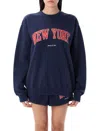 Sporty And Rich Sporty & Rich New York Ivy Sweatshirt In Navy