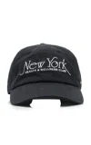 Sporty And Rich Inactive Import Brand Ny '94 Cotton Baseball Cap In Black